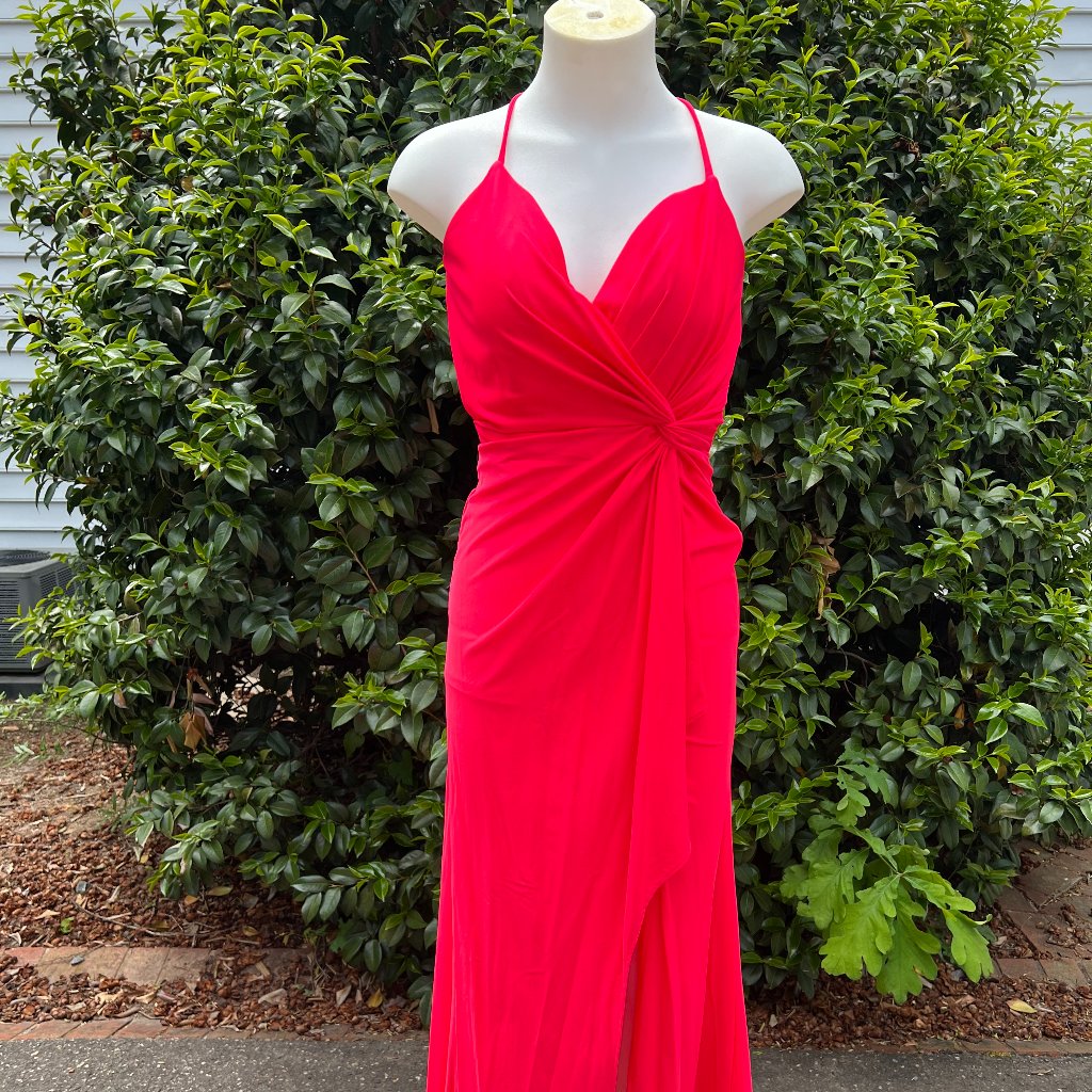 Backless Neon Coral